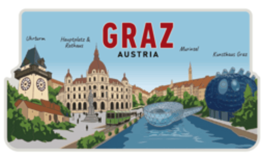 Kühlschrank Magnet blau Graz